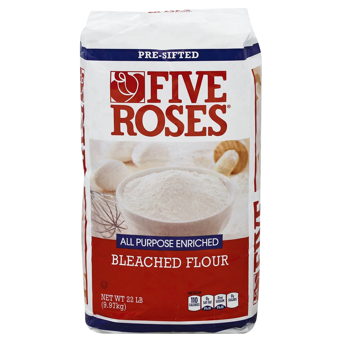 slide 9 of 10, Five Roses Flour 22 lb, 22 lb