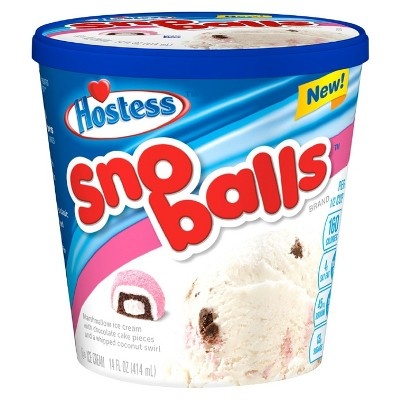 slide 1 of 1, Nestlé Hostess Snoballs Ice Cream, 14 fl oz