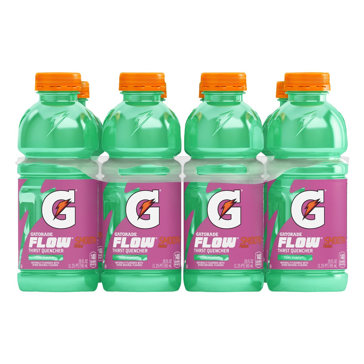 slide 1 of 5, Gatorade Flow 8 Pack Tidal Punch Thirst Quencher 8 ea, 8 ct