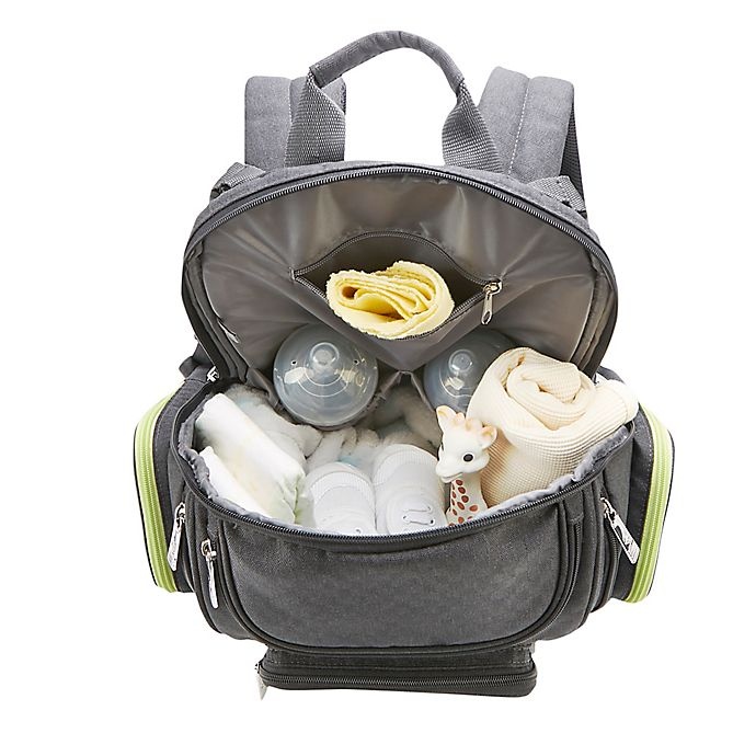 slide 6 of 9, Jeep Adventurers Backpack Diaper Bag - Grey, 1 ct