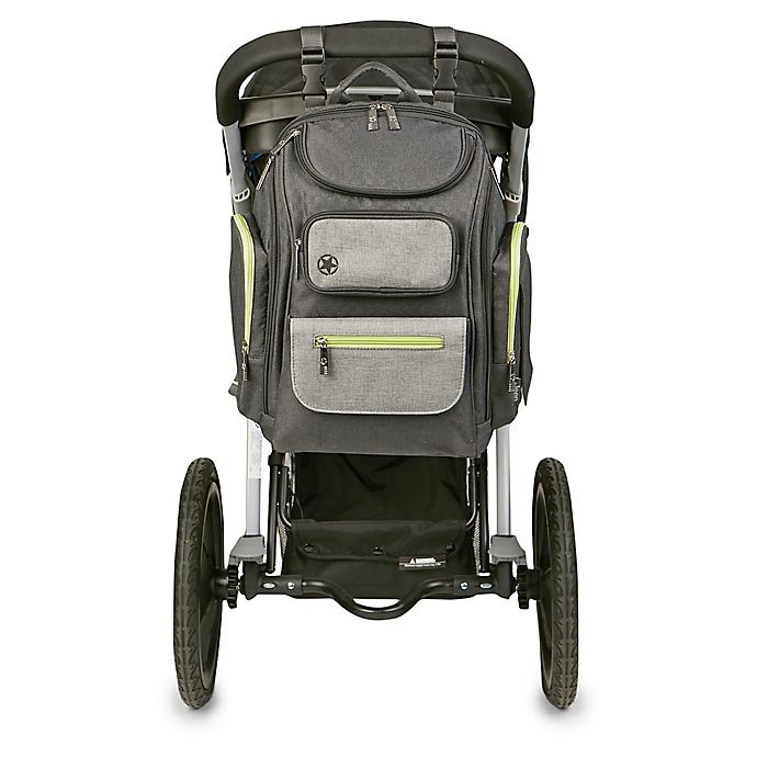 slide 9 of 9, Jeep Adventurers Backpack Diaper Bag - Grey, 1 ct