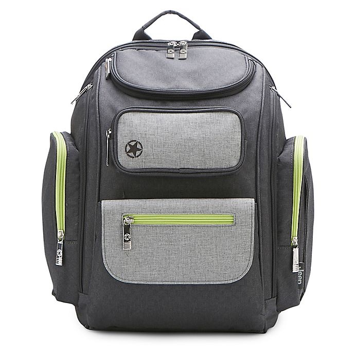 slide 1 of 9, Jeep Adventurers Backpack Diaper Bag - Grey, 1 ct