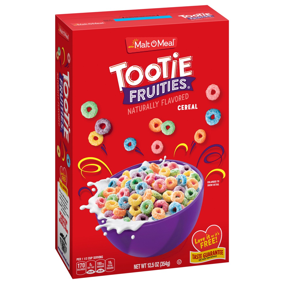 slide 8 of 9, Malt-O-Meal Tootie Fruities Cereal, Fruity Breakfast Cereal, 12.5 OZ Box, 12.5 oz