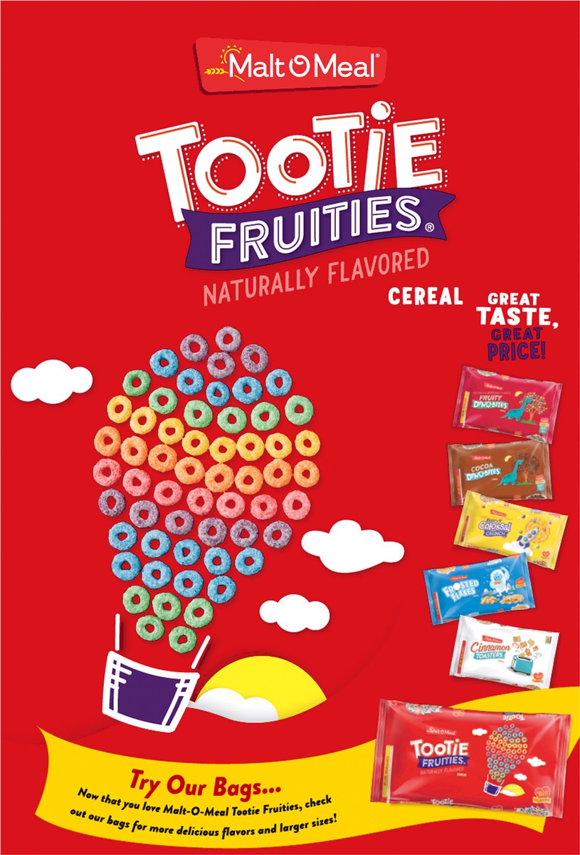 slide 9 of 9, Malt-O-Meal Tootie Fruities Cereal, Fruity Breakfast Cereal, 12.5 OZ Box, 12.5 oz