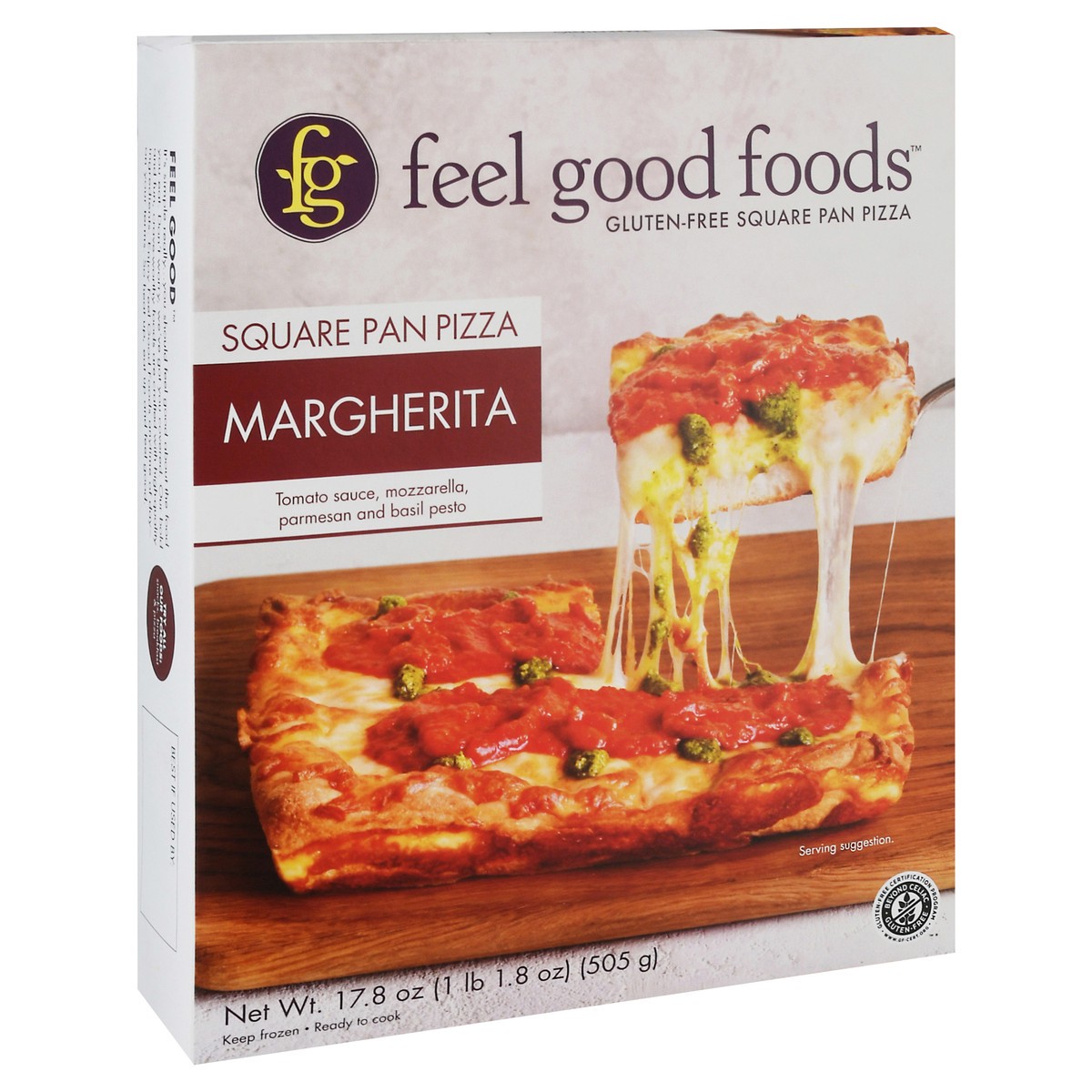 slide 3 of 14, Feel Good Foods Detroit-Style Margherita Pizza 17.8 oz, 17.8 oz