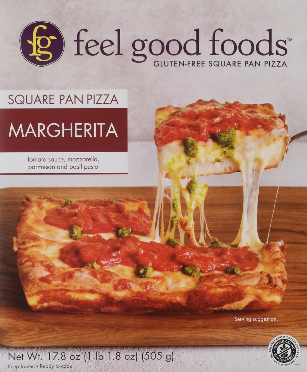 slide 6 of 14, Feel Good Foods Detroit-Style Margherita Pizza 17.8 oz, 17.8 oz