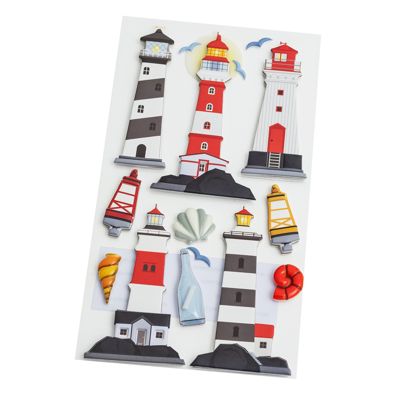 slide 3 of 4, Lighthouse Dimensional Stickers By Recollections, 4 in x 8.5 in