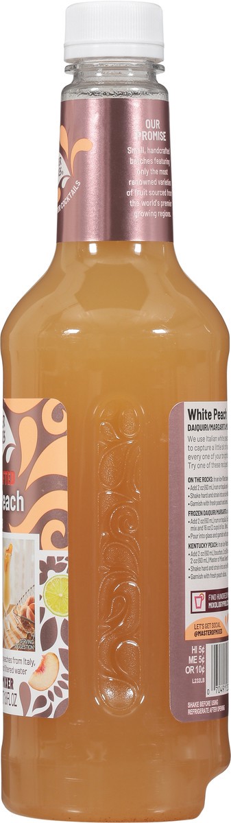 slide 11 of 13, Master of Mixes Handcrafted White Peach Cocktail Mixer - 33.8 fl oz, 33.8 fl oz