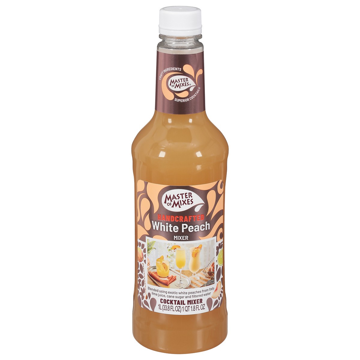 slide 1 of 13, Master of Mixes Handcrafted White Peach Cocktail Mixer - 33.8 fl oz, 33.8 fl oz