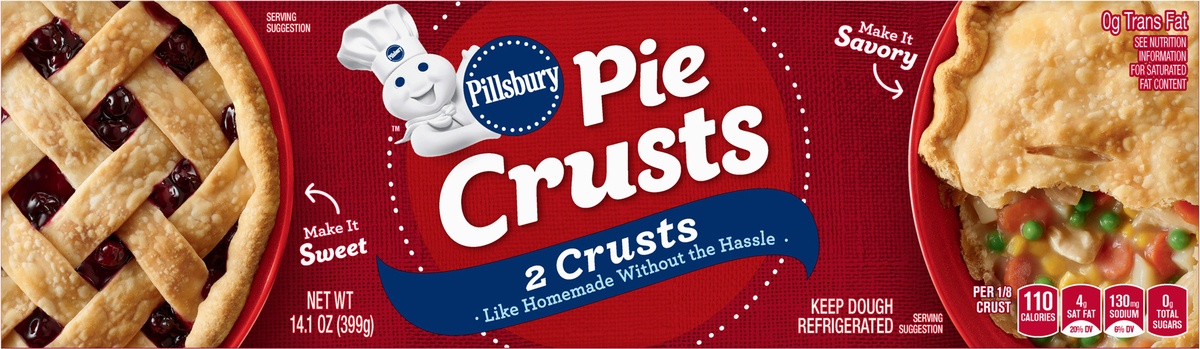 slide 9 of 11, Pillsbury Premade Refrigerated Pie Crusts, 14.1 oz