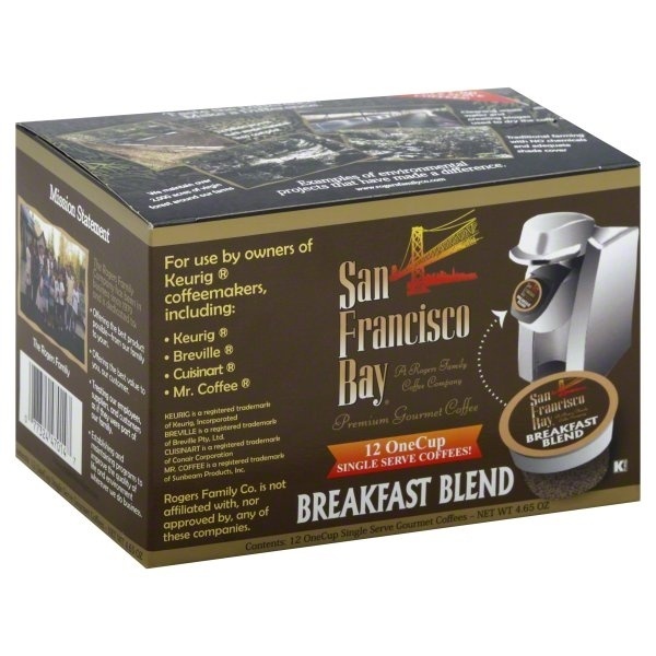 slide 1 of 1, SF Bay Coffee One Breakfast Blend, 4.65 oz; 1 cup