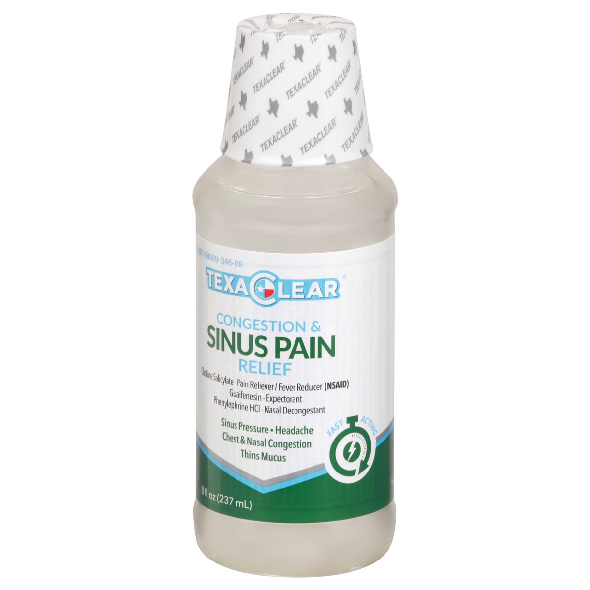 slide 6 of 9, Texa Clear Choline Salicylate Congestion & Sinus Pain Relief 8 oz, 8 oz