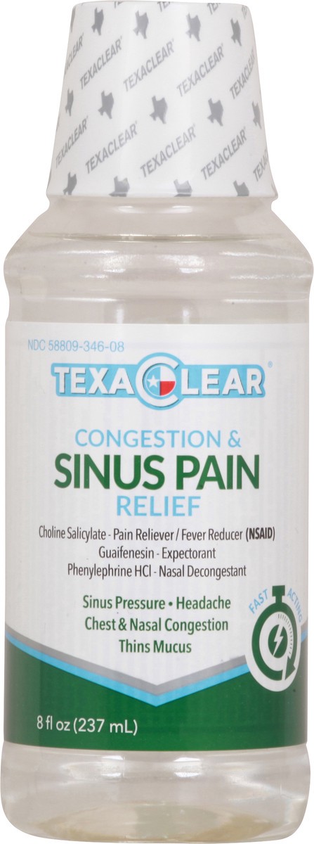 slide 8 of 9, Texa Clear Choline Salicylate Congestion & Sinus Pain Relief 8 oz, 8 oz