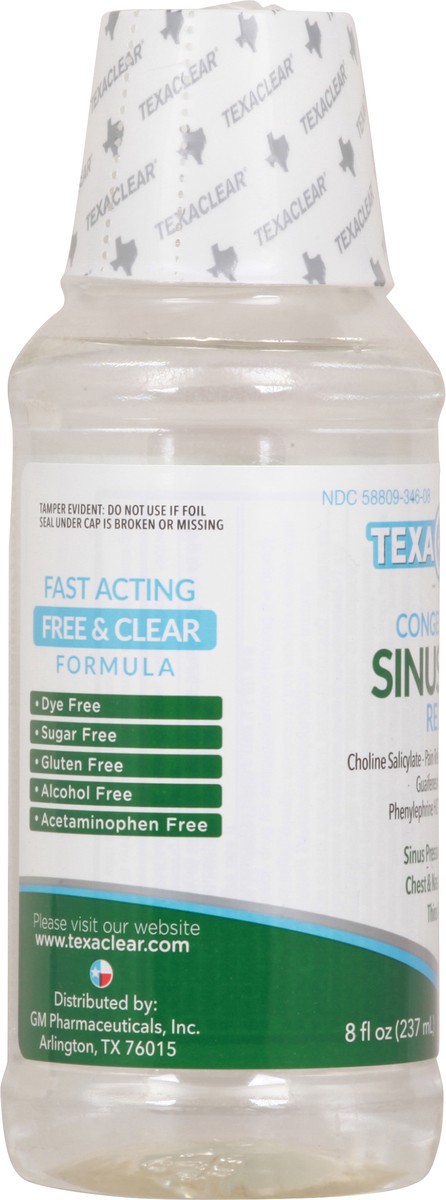 slide 7 of 9, Texa Clear Choline Salicylate Congestion & Sinus Pain Relief 8 oz, 8 oz