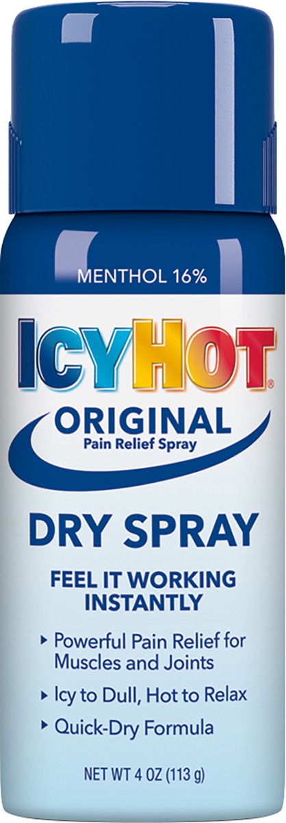 slide 3 of 3, Icy Hot Original Dry Pain Relief Spray 4 oz, 4 oz