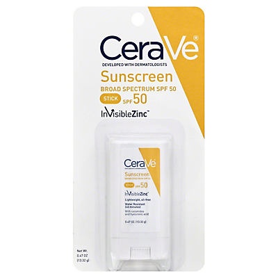 slide 1 of 1, CeraVe Sunscreen Stick SPF 50 With Invisiblezinc, 9.47 oz