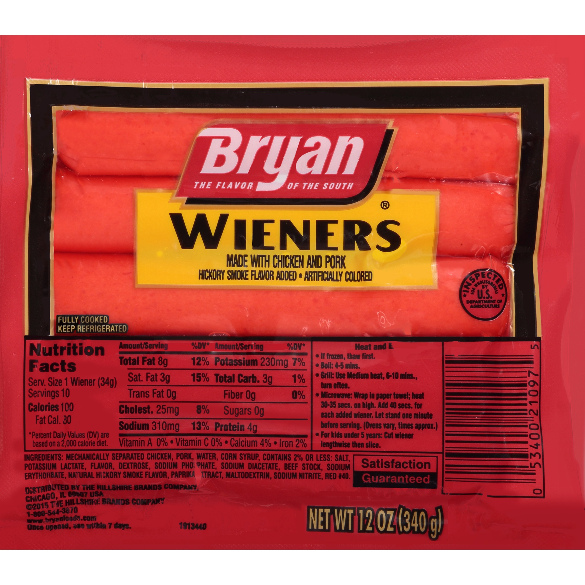 slide 1 of 4, Bryan Meat Wieners, 12 oz