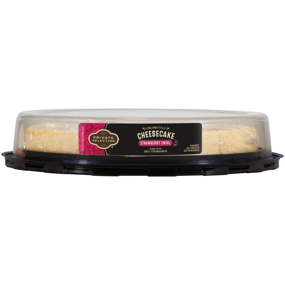 slide 2 of 4, Private Selection Strawberry Swirl Cheesecake, 9 in; 40 oz