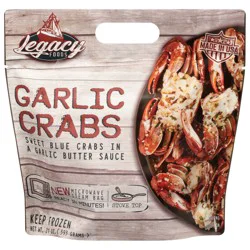 Legacy Foods Garlic Crabs 21 oz