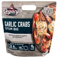 Legacy Foods Garlic Crabs 21 oz