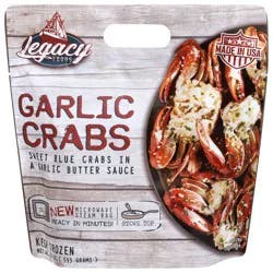 Legacy Foods Garlic Crabs 21 oz