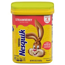 NESQUIK Strawberry Flavor Powder Drink Mix Canister 18.7 oz.