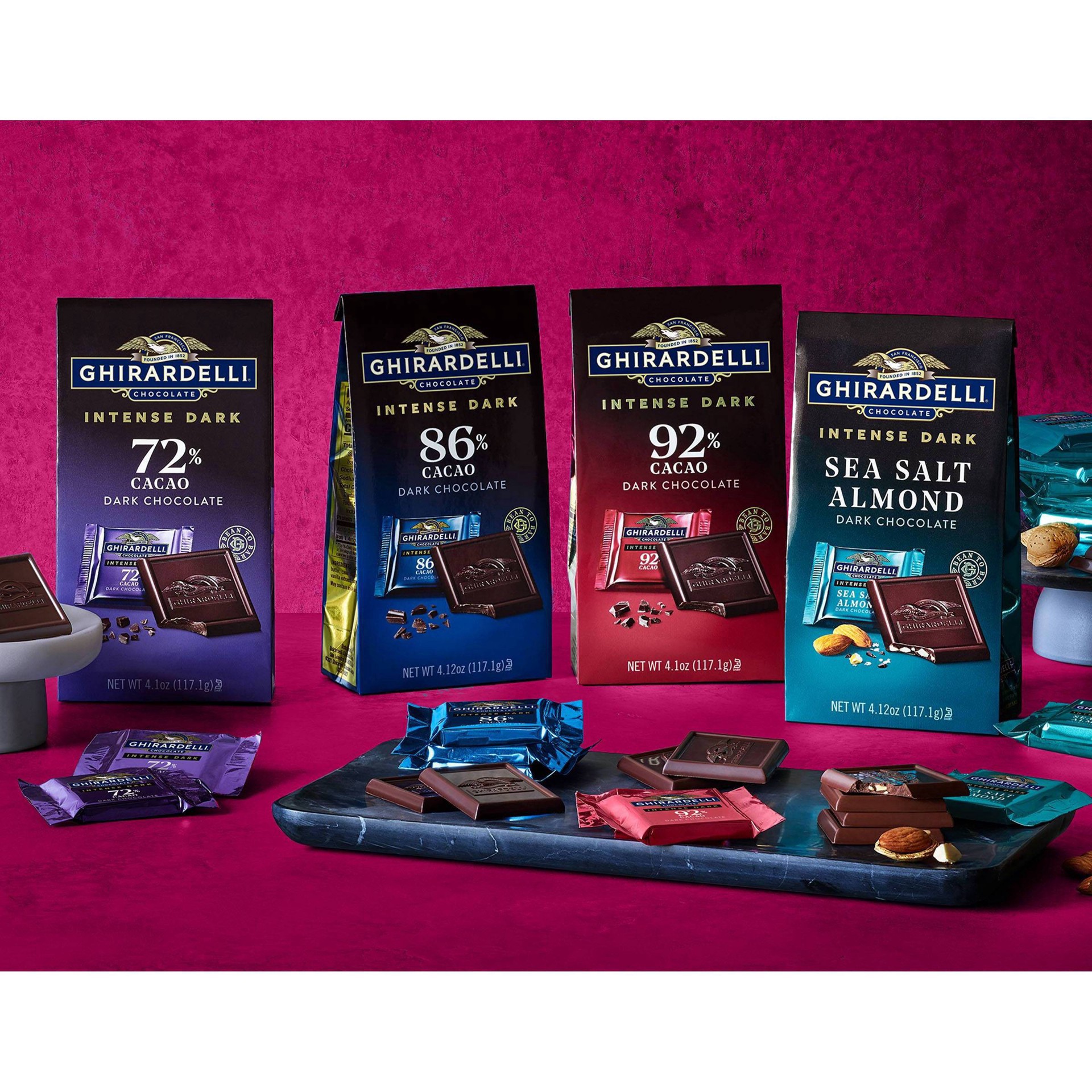 slide 9 of 9, Ghirardelli Intense Dark Chocolate Raspberry Radiance Bar - 3.5oz, 3.5 oz