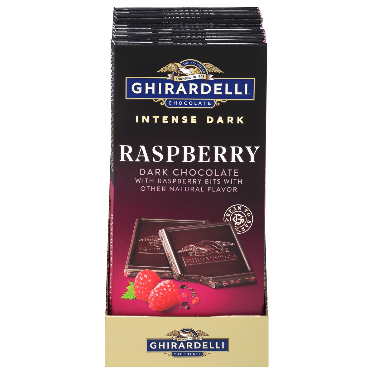 slide 1 of 9, Ghirardelli Intense Dark Chocolate Raspberry Radiance Bar - 3.5oz, 3.5 oz