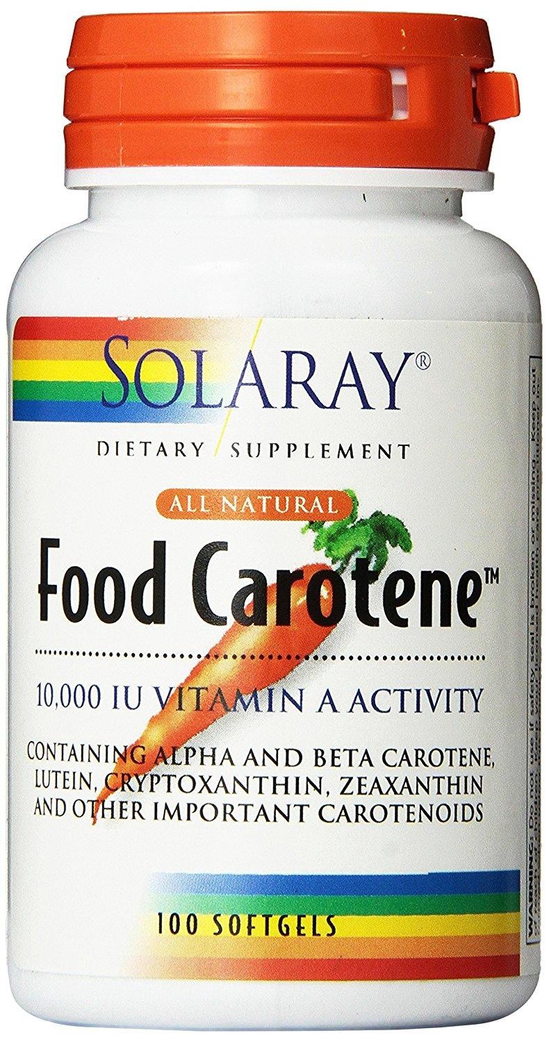 slide 1 of 1, Solaray Food Carotene All Natural Softgel 1, 1 ct