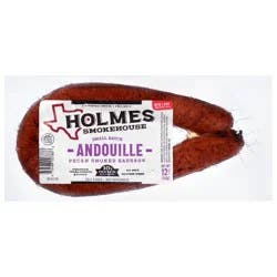 Holmes Smokehouse Pecan Smoked Andouille Sausage 12 oz