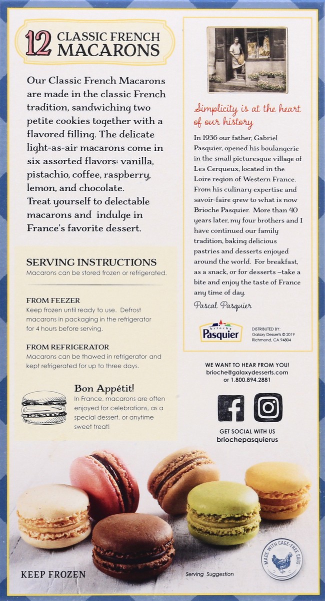 slide 9 of 13, Brioche Pasquier Classic French Macarons - 12 ct, 12 ct