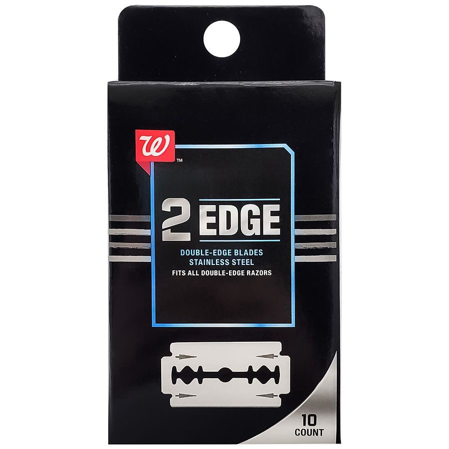 slide 1 of 5, Walgreens Men's Double Edge Stainless Steel Blades, 10 ct