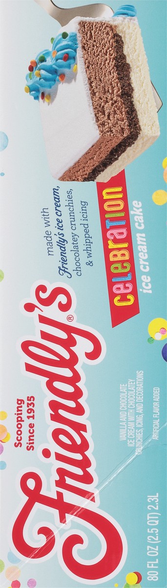 slide 14 of 14, Friendly's Celebration Blue Sheet Ice Cream Cake with Confetti - 80 Fl Oz, 80 fl oz