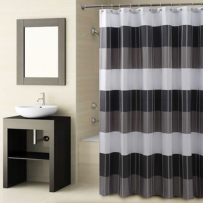 slide 1 of 1, Croscill Fairfax Shower Curtain - Black, 72 in x 72 in
