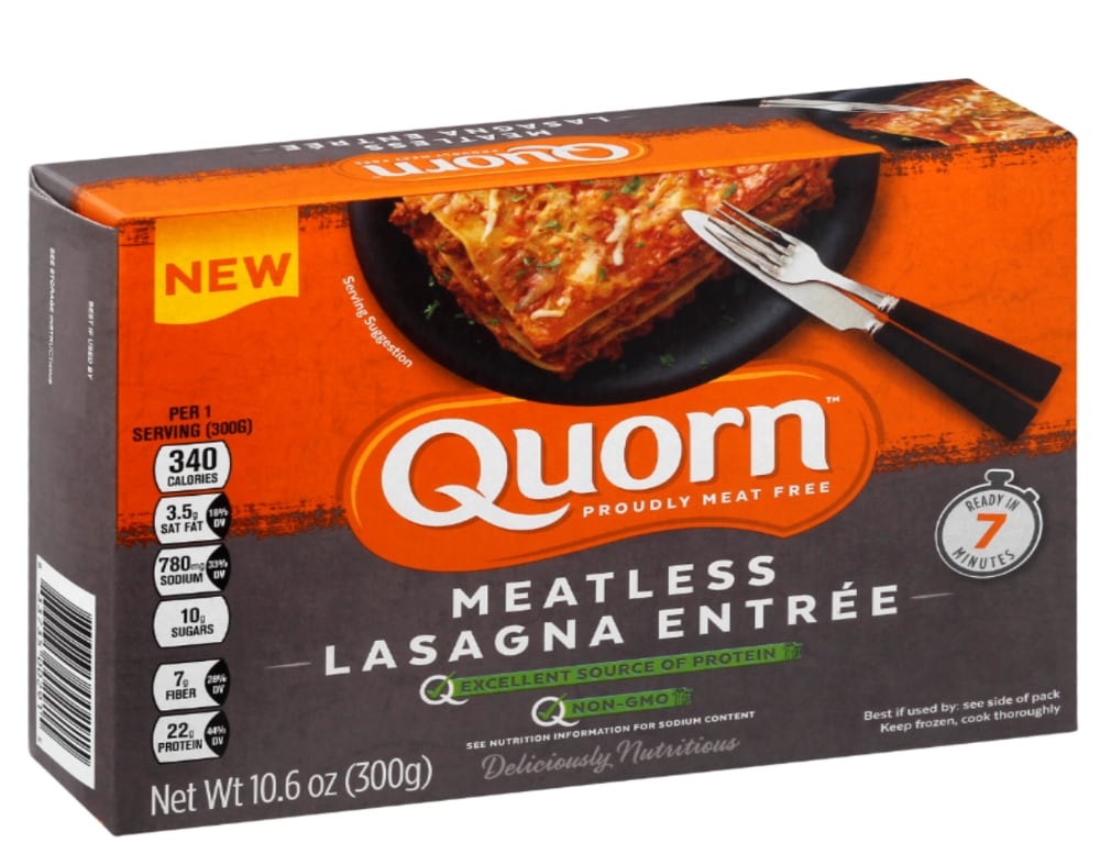 slide 1 of 2, Quorn Meatless Lasagna Entree, 10.6 oz