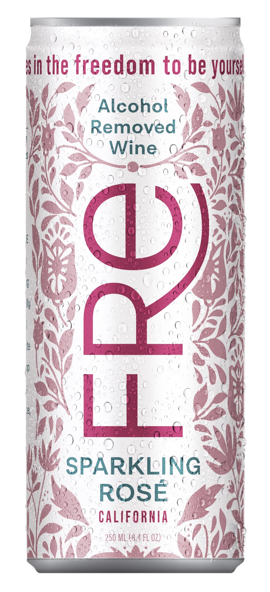 slide 1 of 6, Fré Sparkling Rosé Wine, Alcohol-Removed, 250mL Wine Cans (4 pack), 250 ml