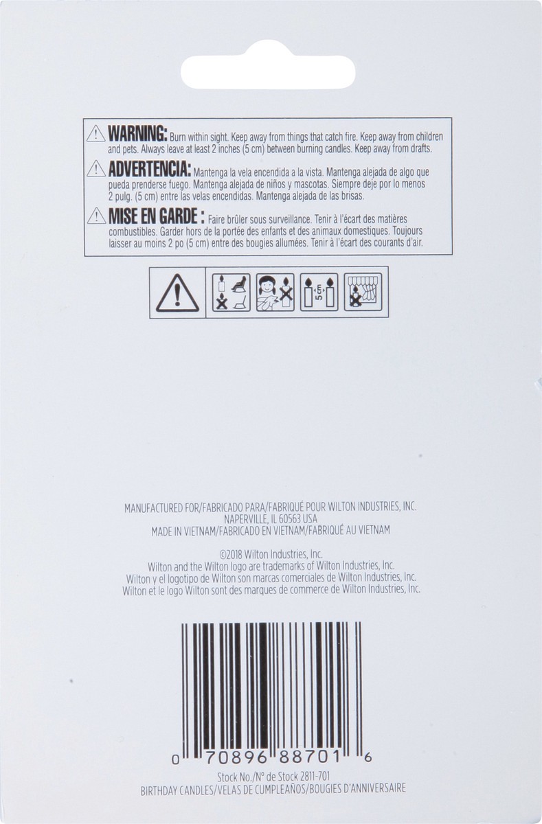 slide 9 of 11, Wilton Birthday Candle Pick Set 10 ea, 10 ct
