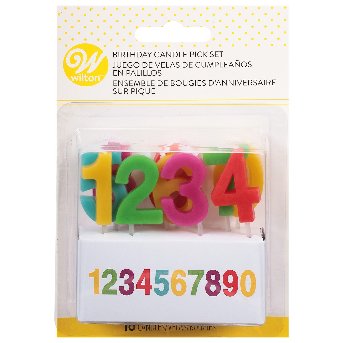 slide 1 of 11, Wilton Birthday Candle Pick Set 10 ea, 10 ct