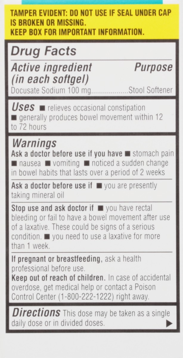 slide 5 of 9, TopCare Stool Softener, 25 ct