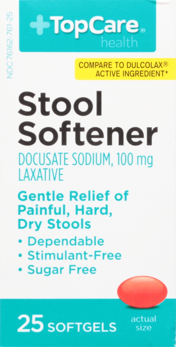 slide 6 of 9, TopCare Stool Softener, 25 ct