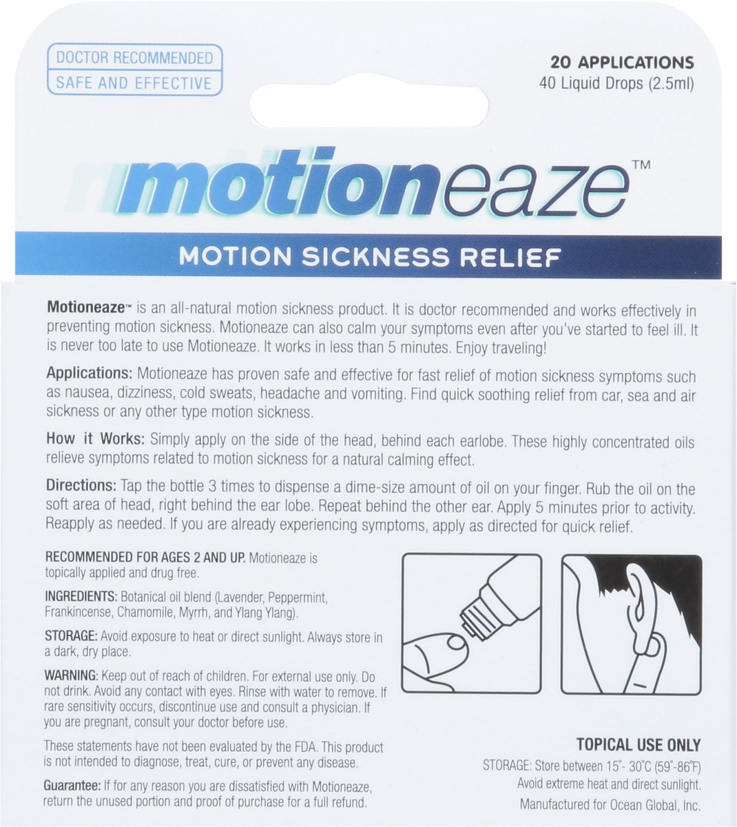 slide 5 of 13, Motioneaze Topical Oil Motion Sickness Relief 0.08 fl oz, 0.08 fl oz