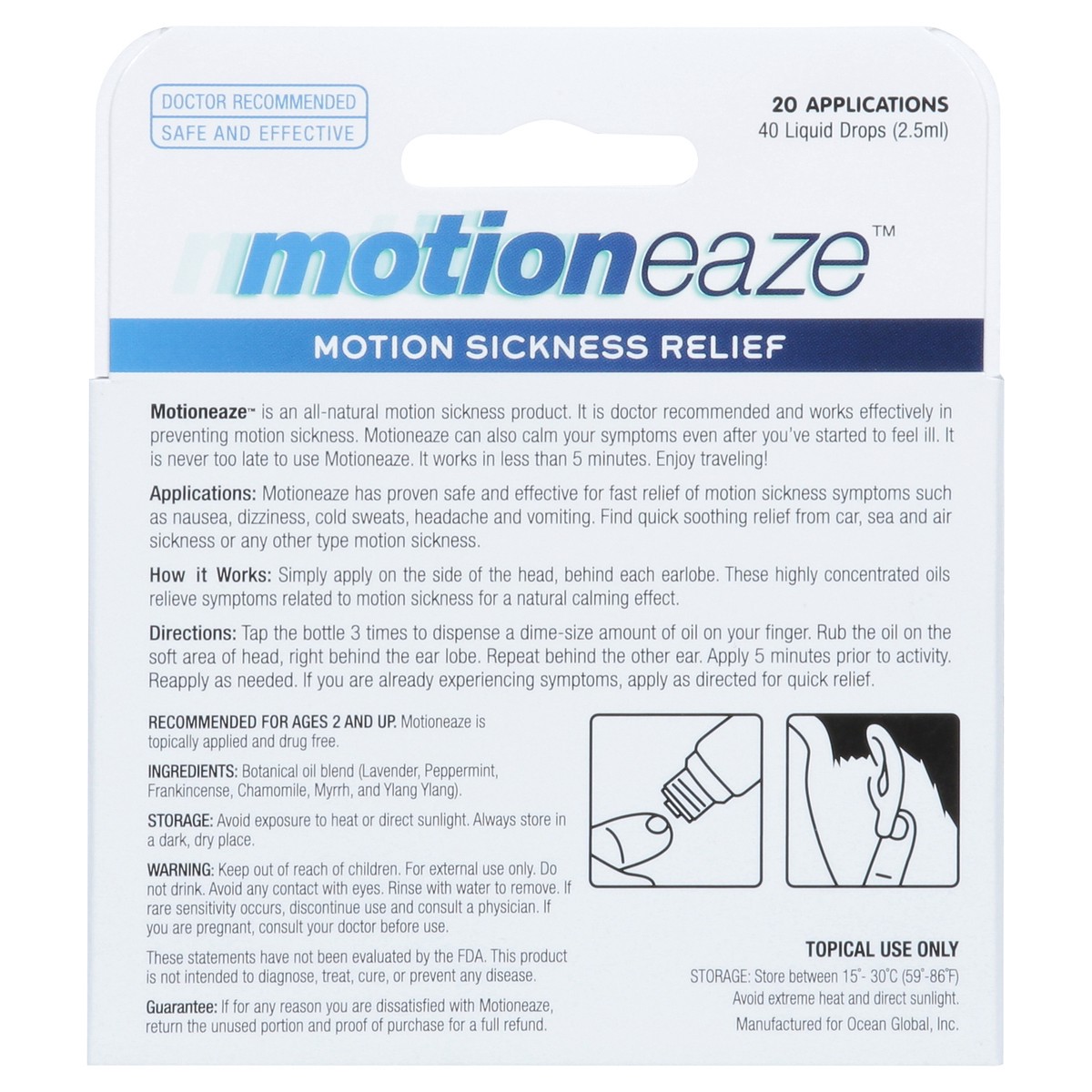 slide 8 of 13, Motioneaze Topical Oil Motion Sickness Relief 0.08 fl oz, 0.08 fl oz