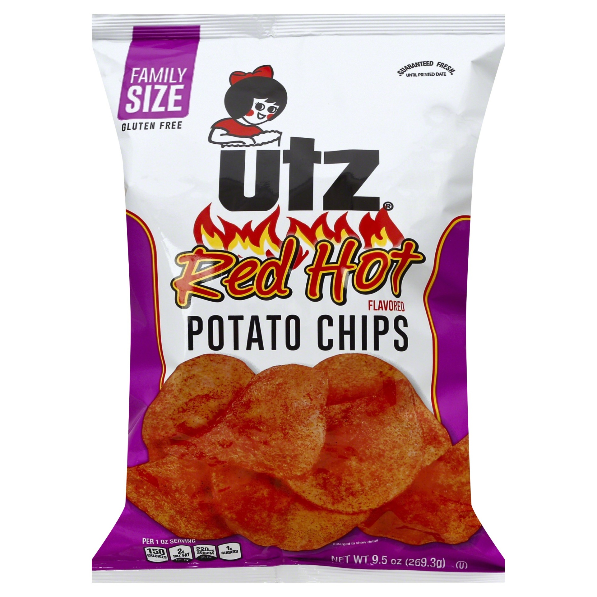 Utz Red Hot Potato Chips 9.5 oz Shipt