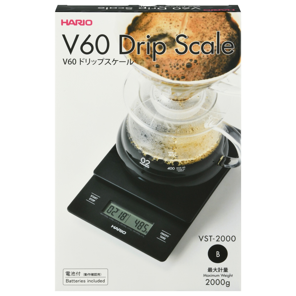 slide 1 of 1, Hario V60 Coffee Drip Scale/Timer, 1 ct