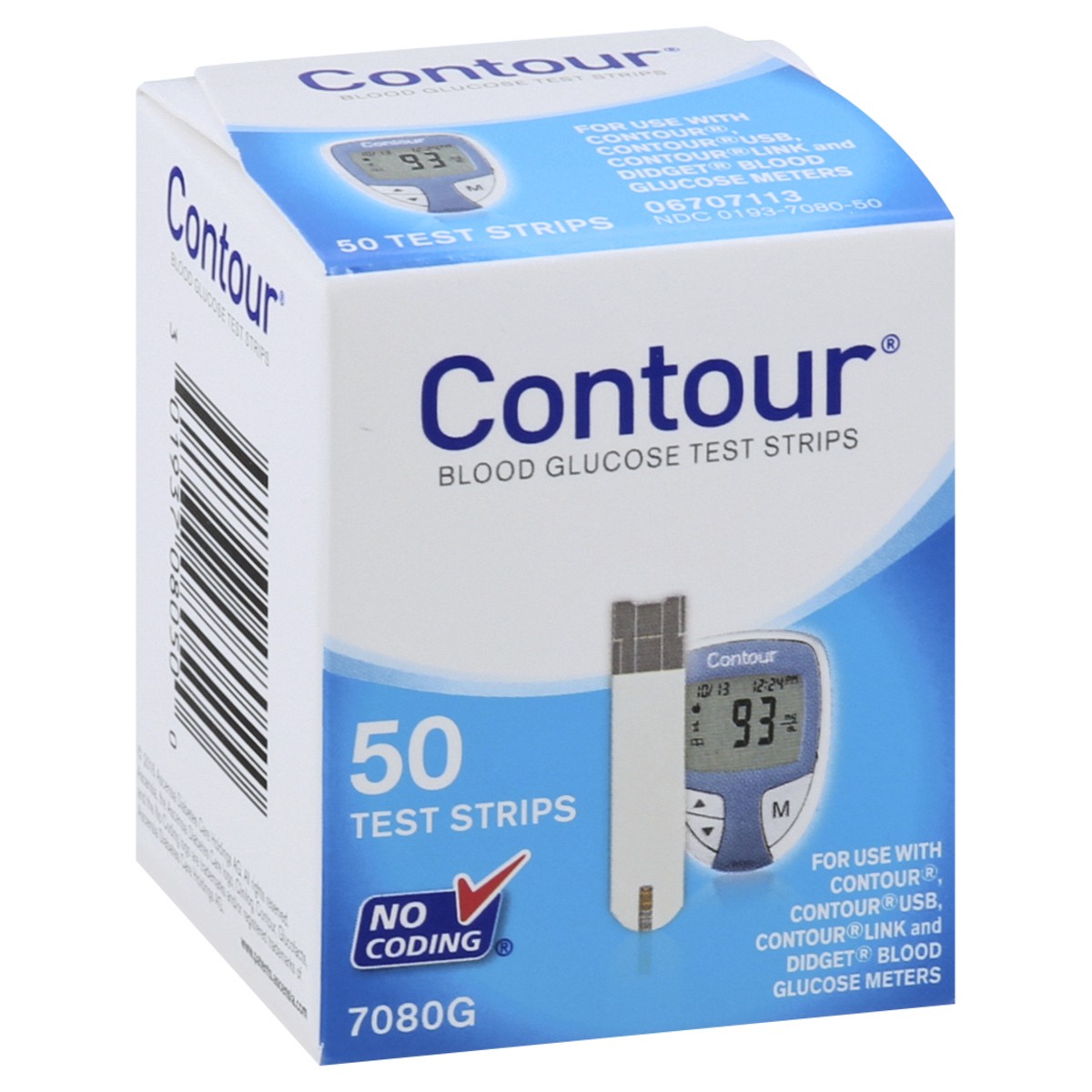 slide 2 of 9, Contour Blood Glucose Test Strips 50 ea, 50 ct