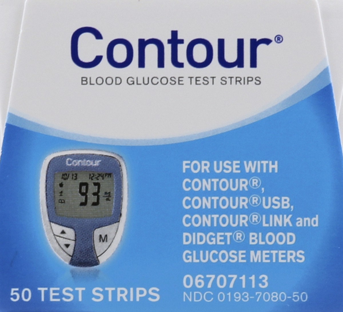 slide 9 of 9, Contour Blood Glucose Test Strips 50 ea, 50 ct