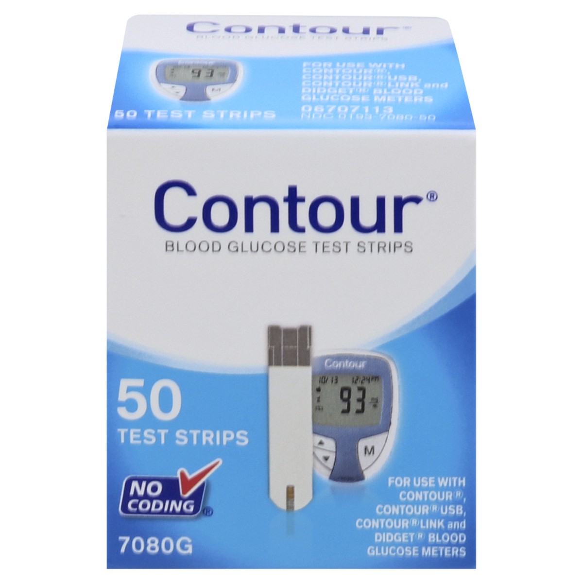 slide 1 of 9, Contour Blood Glucose Test Strips 50 ea, 50 ct