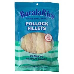 Bacala Rico Bacalarico Salted Pollock Fillets.