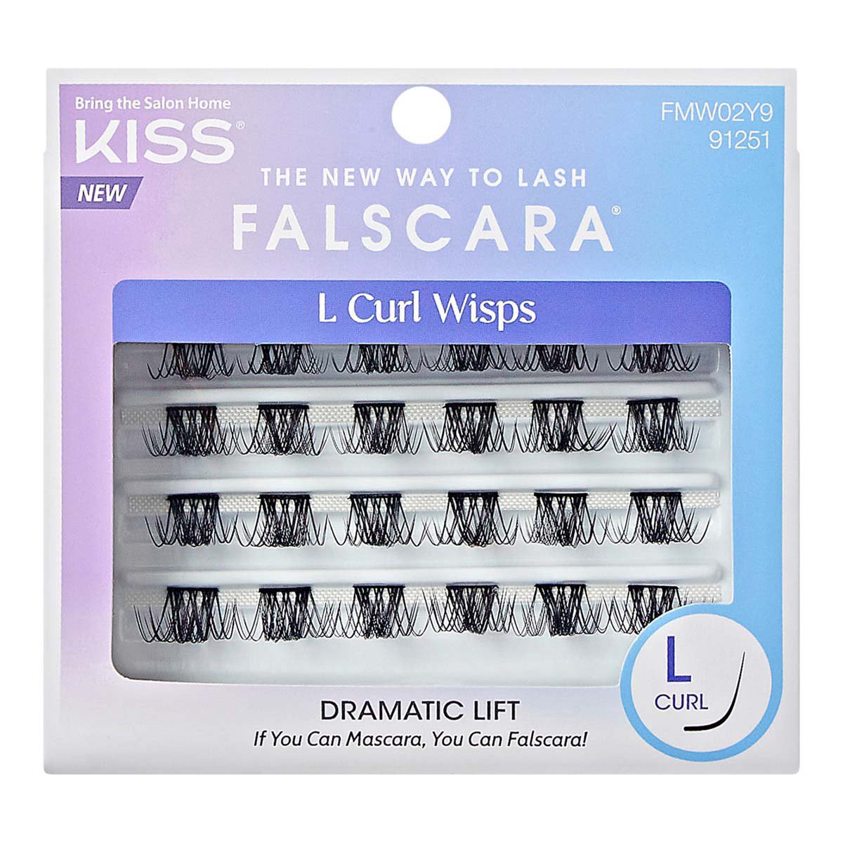 slide 1 of 1, KISS Falscara - L Curl Wisps, 1 ct