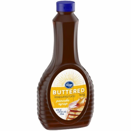 slide 2 of 4, Kroger Butter Flavored Pancake Syrup, 24 fl oz